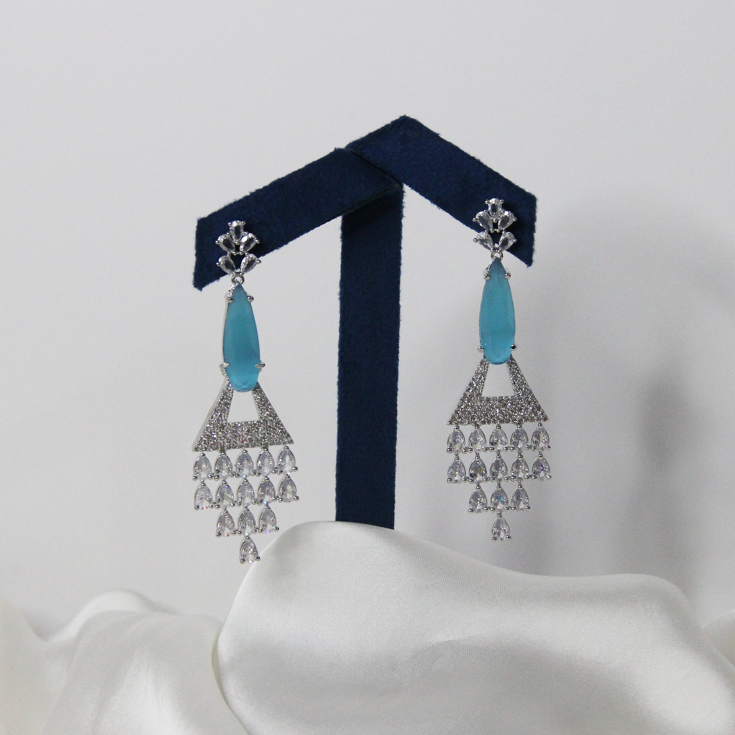 The Aqua Horn Earrings