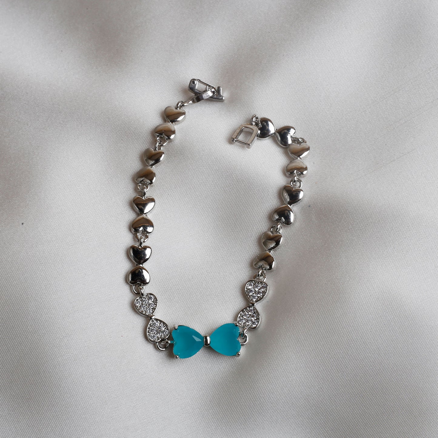 Blue Hearts of Love Bracelet