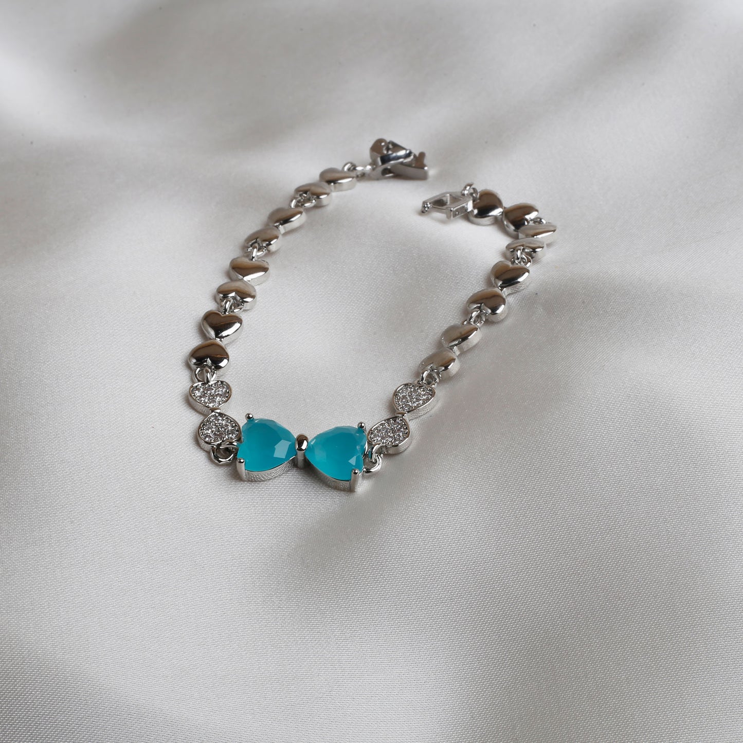 Blue Hearts of Love Bracelet