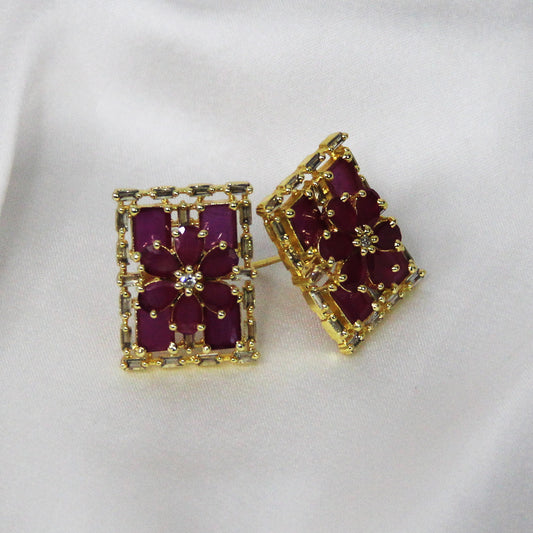 Crystal Clematis Earrings