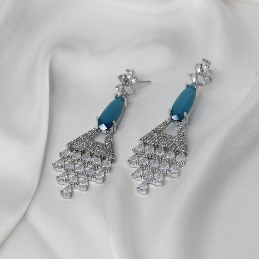 The Aqua Horn Earrings