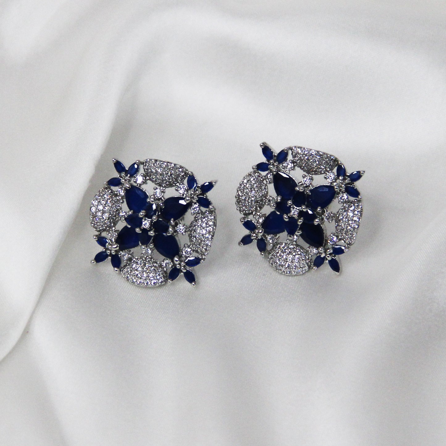 Blue Bold Earrings