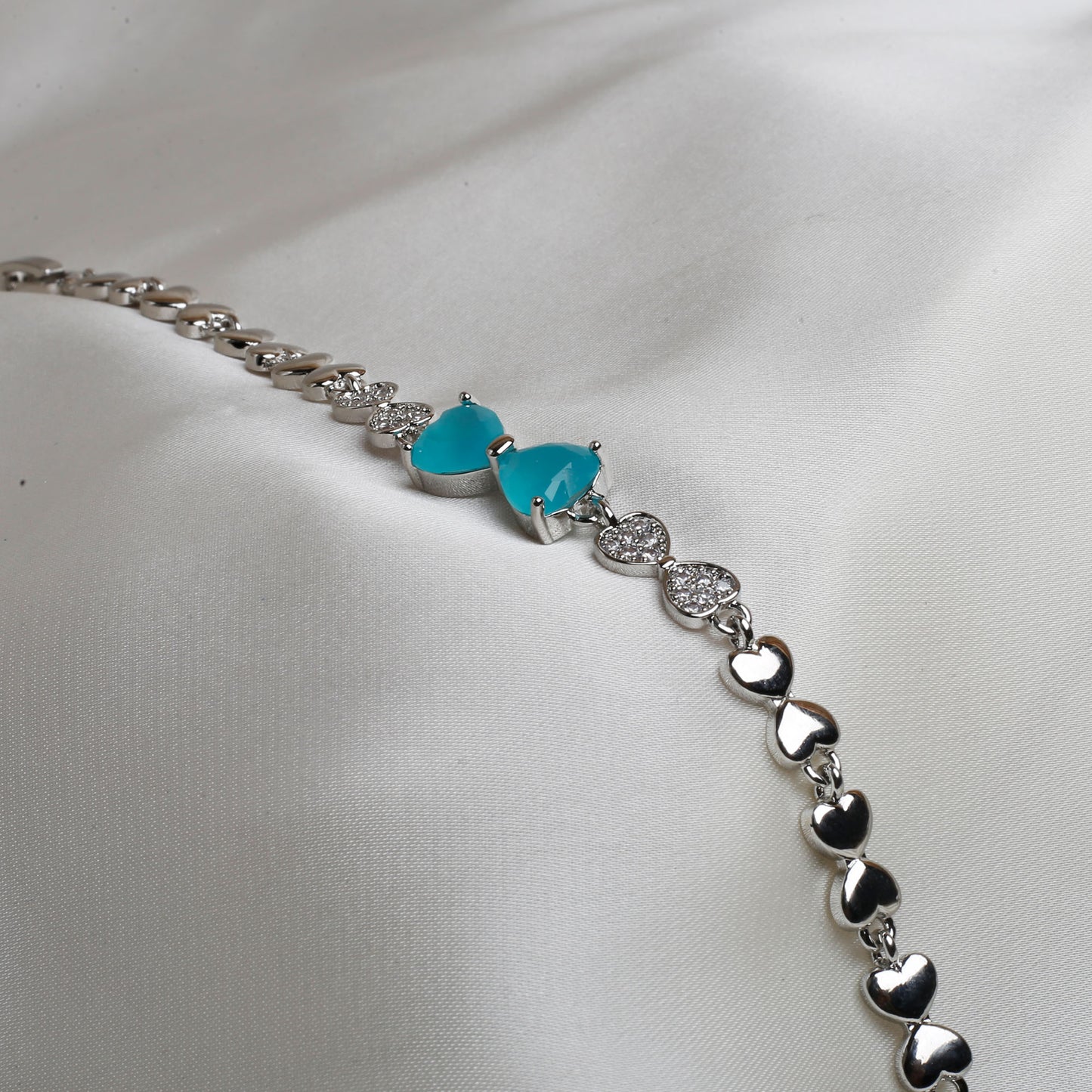 Blue Hearts of Love Bracelet